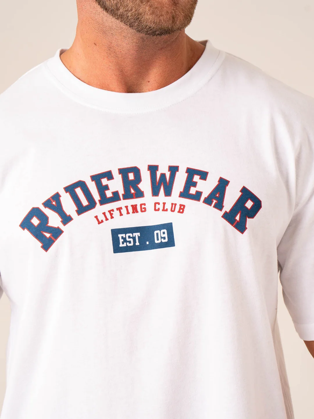 Футболка оверсайз Ryderwear Varsity White VAROST-WHI