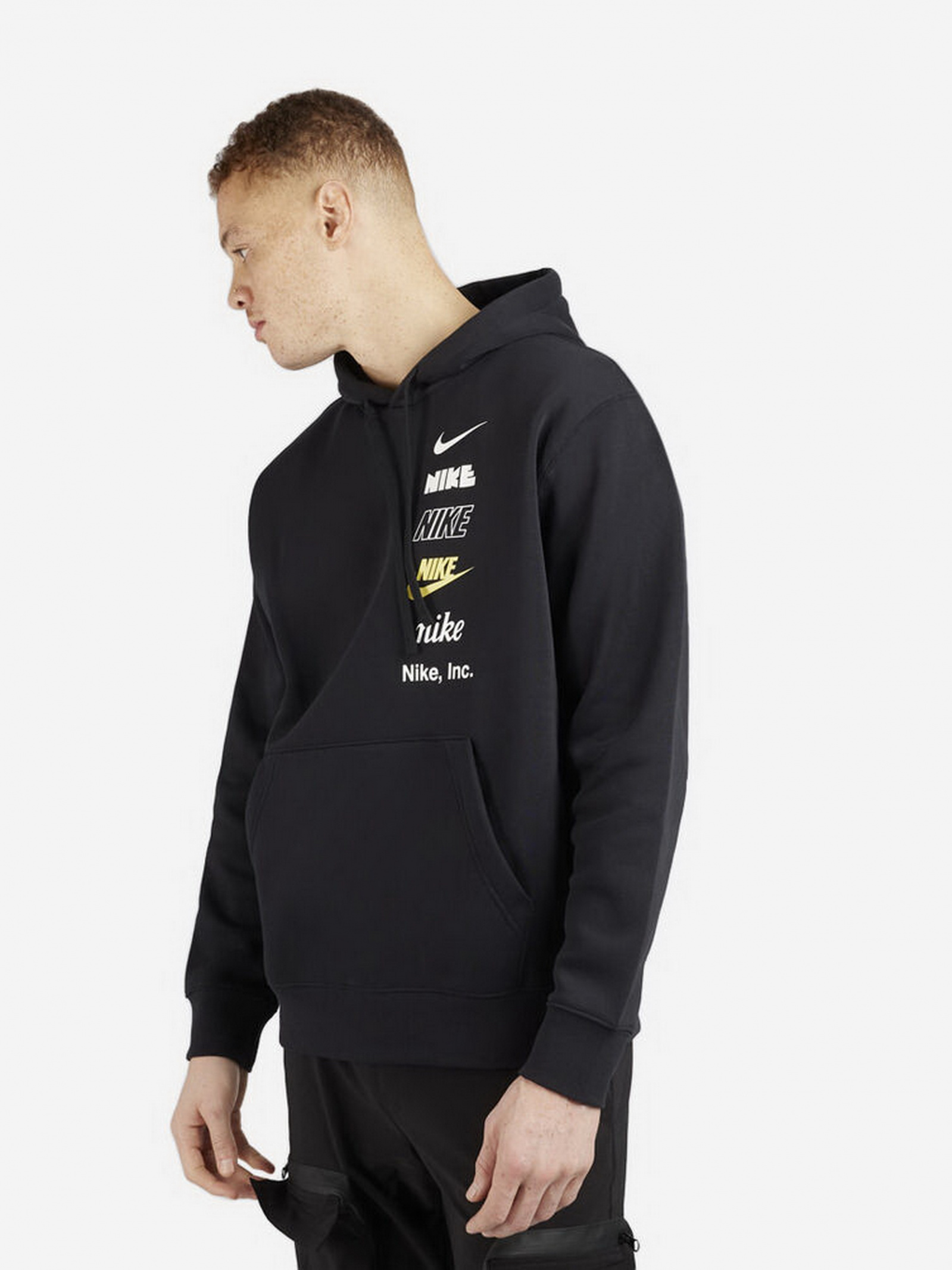 Кофта чоловіча Nike M Nk Club+ Bb Po Hoodie Mlogo Flc (DX0783-010)
