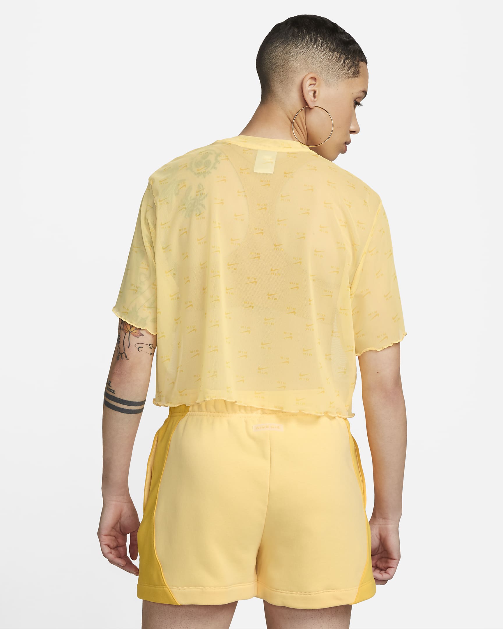 Футболка жіноча Nike Air Women's Printed Mesh Short-Sleeve Crop Top. (DV8245-795)
