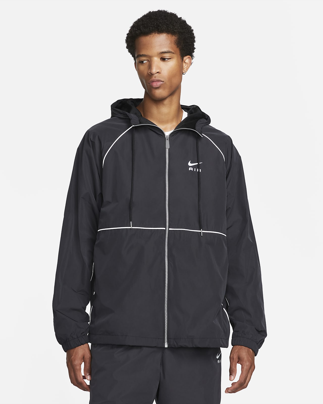 Вітровка чоловіча Nike Air Men's Full-Zip Hooded Woven Jacket (DQ4213-010)