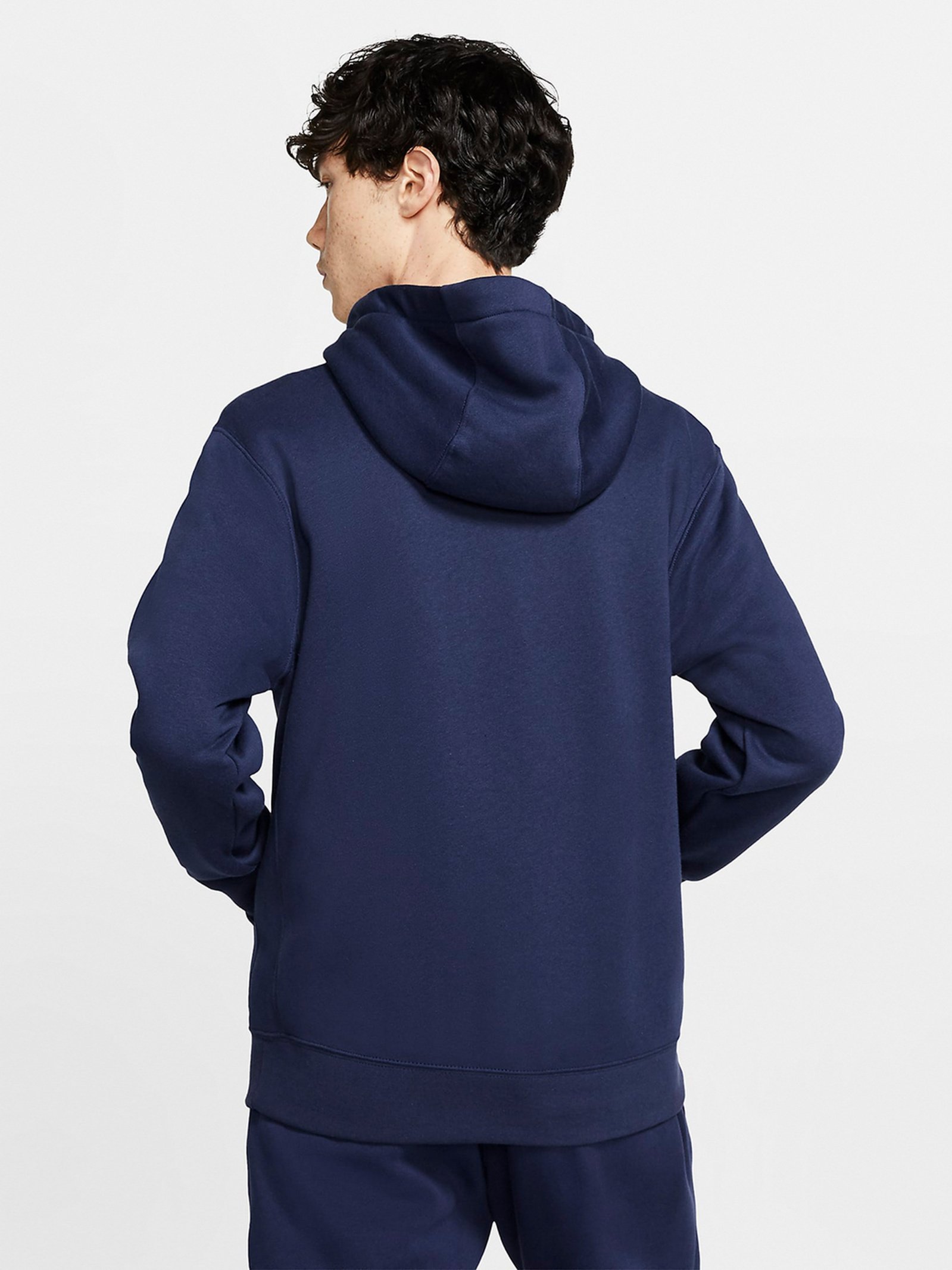 Бомбер чоловічий Nike M Nsw Club Hoodie Fz Bb (BV2645-410)