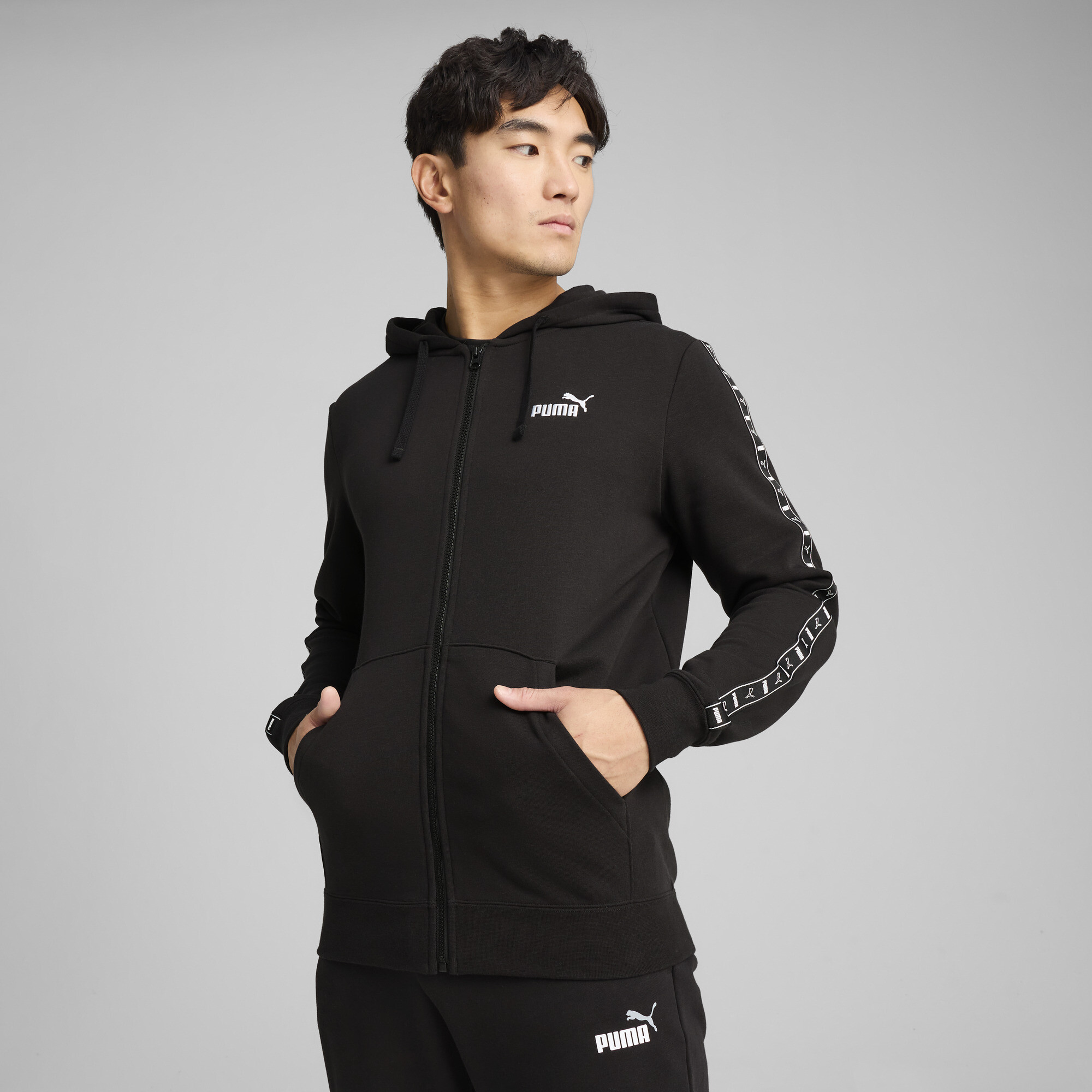 Кофта чоловіча Puma Ess Tape Full-Zip Hoodie (68467801)
