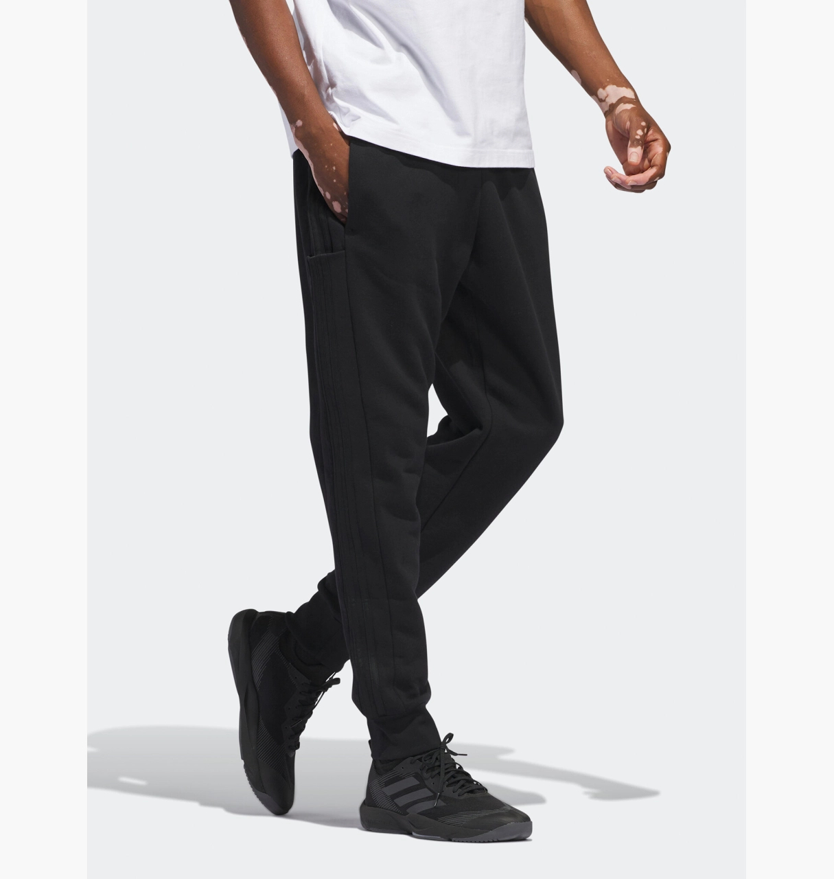 Брюки чоловічі Adidas Ssentials French Terry Black (HZ2218)