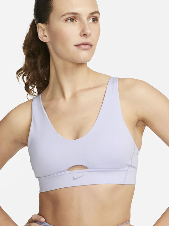 Спортивний топ жіночий Nike Indy Women's Sports Bra With Removable Padding Oxygen Purple (DV9837-536)