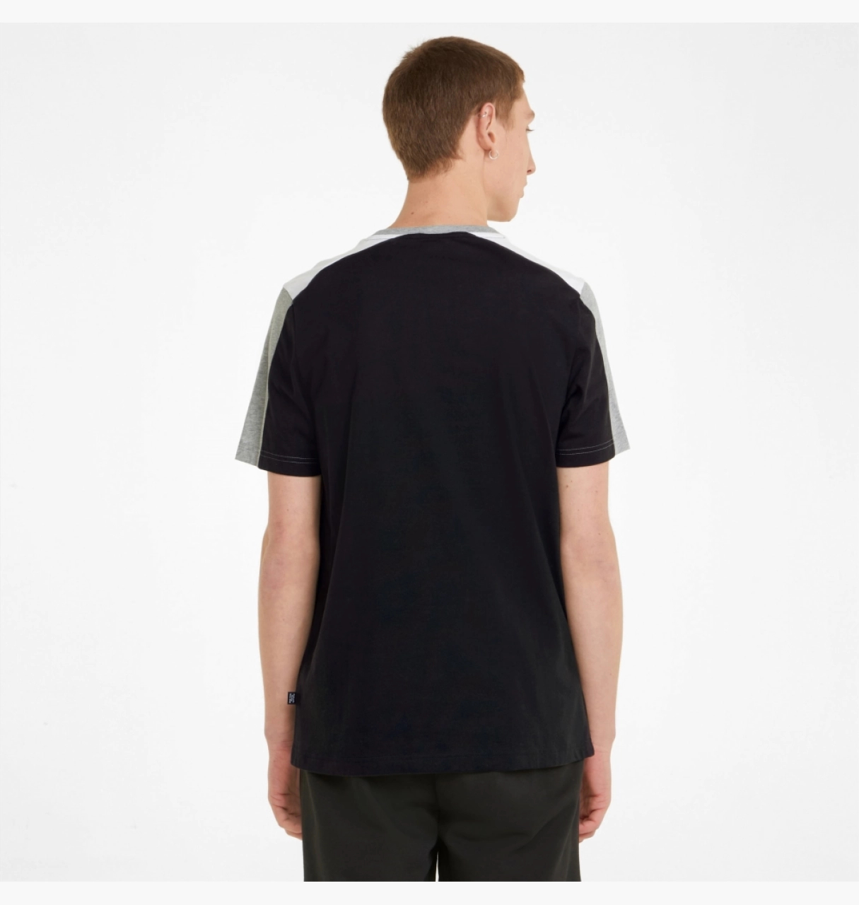 Футболка чоловіча Puma Essentials+ Block Black/Grey (847426-01)