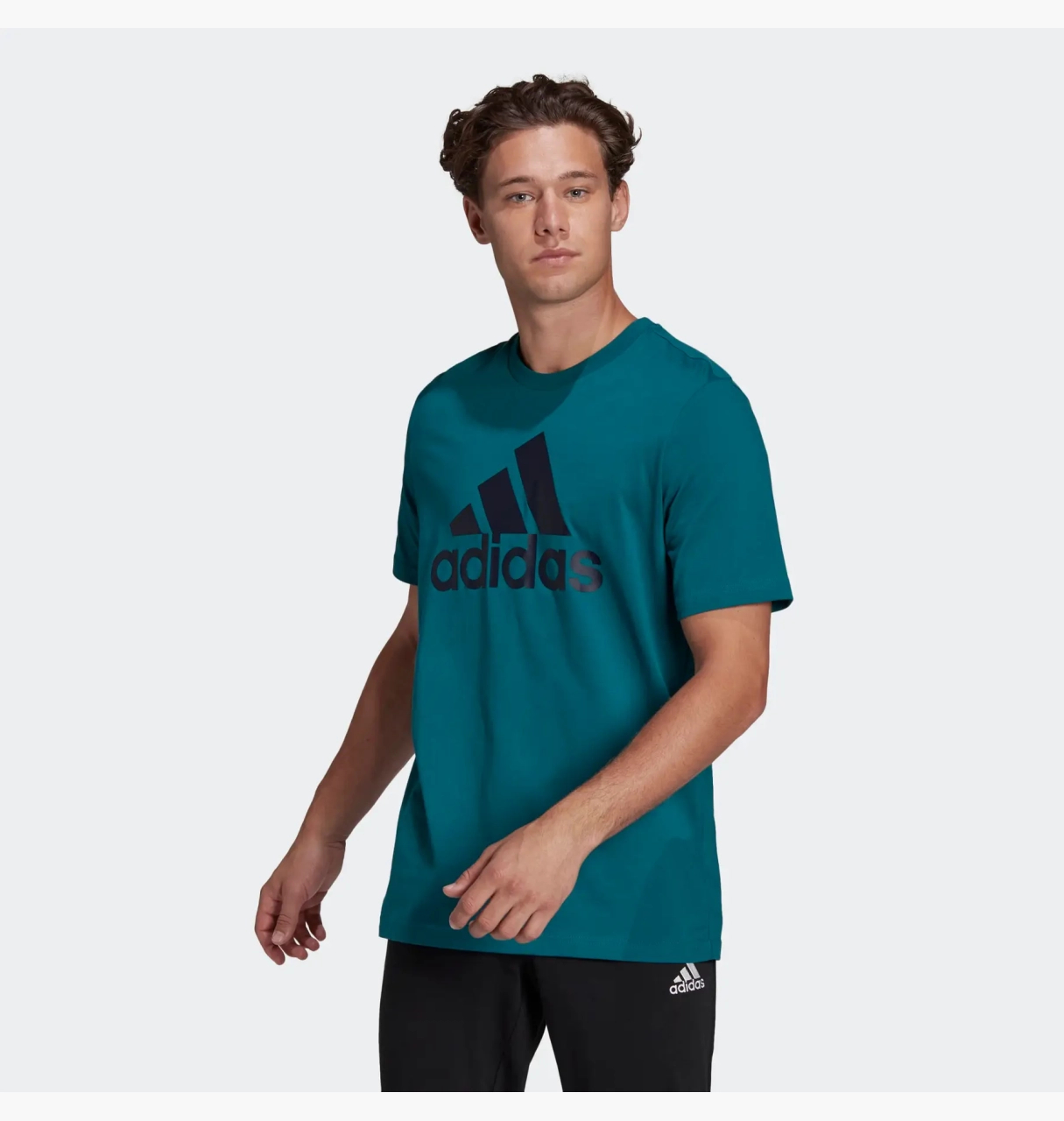 Футболка чоловіча Adidas Essentials Big Logo Green (HE1844)