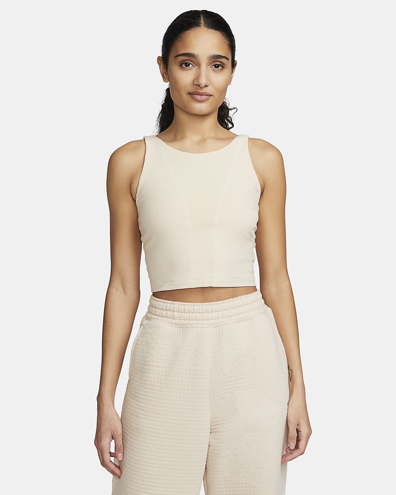 Майка жіноча Nike W Ny Df Luxe Crop Tank Nv (DV9171-126)