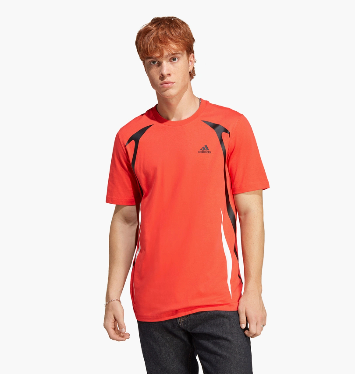 Футболка чоловіча Adidas Colorblock Tee Orange (IC3703)