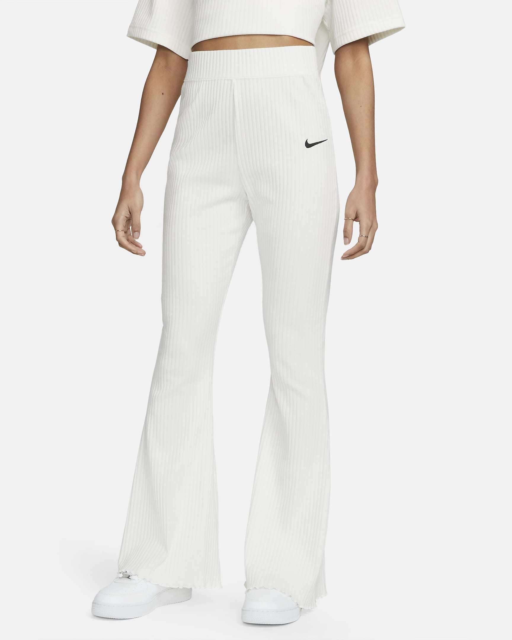 Брюки жіночі Nike Sportswear High-Waisted Ribbed Jersey Pants (DV7868-133)
