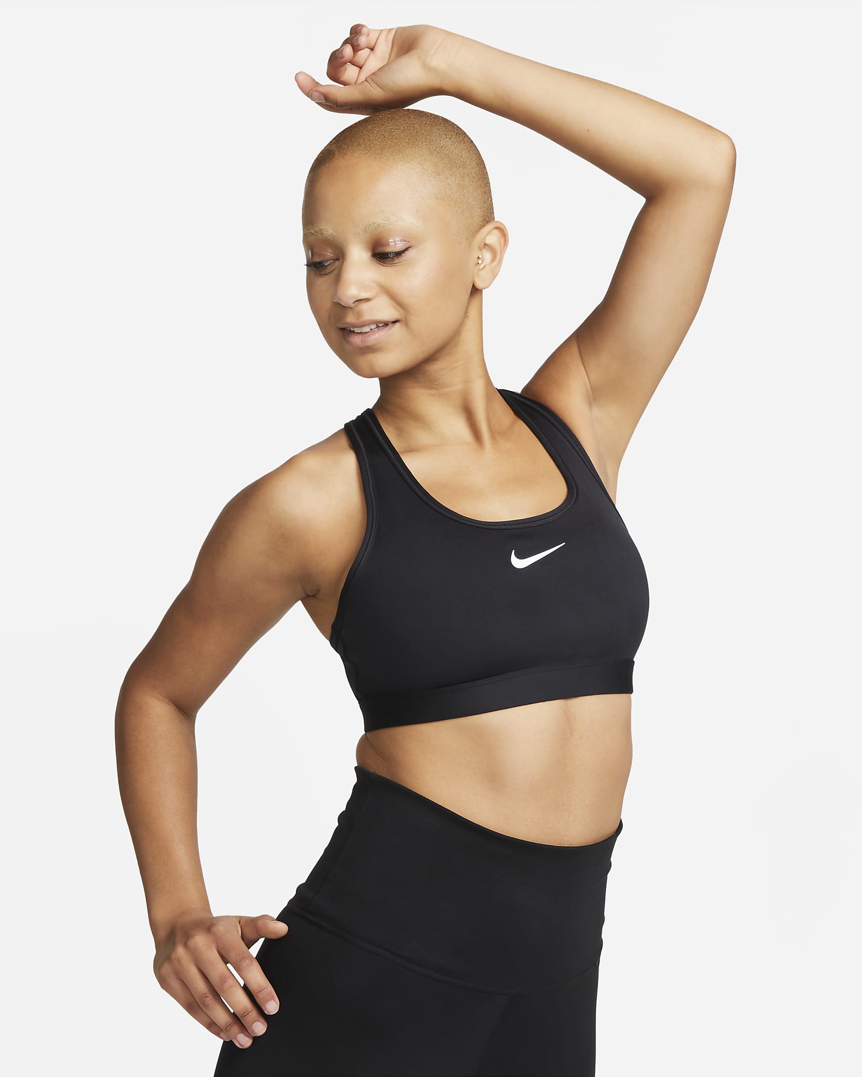 Спортивний топ жіночий Nike Swoosh Medium Support Padded Sports Bra (DX6821-010)