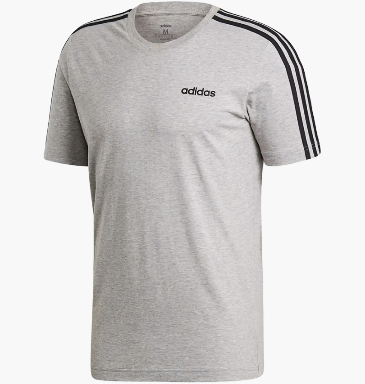Футболка чоловіча Adidas Essentials 3-Stripes Grey (DU0442)