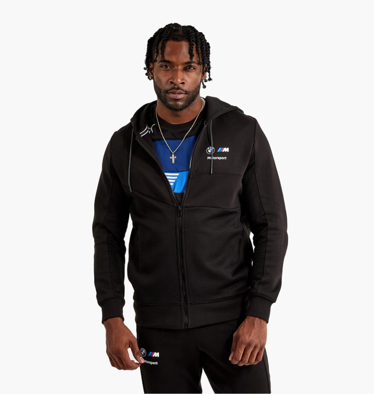 Куртка чоловіча Puma Bmw Motorsport Hooded Sweat Jacket Black (535864-01)