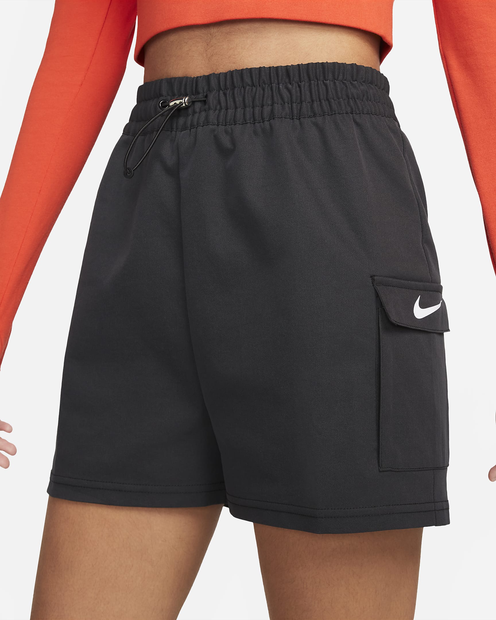Шорти жіночі Nike Sportswear Swoosh Women's Woven Shorts (FJ4887-010)