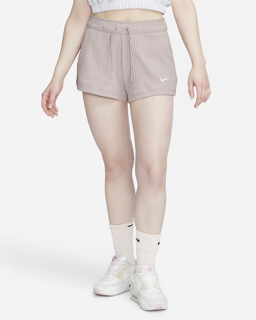 Шорти жіночі Nike High-Waisted Ribbed Jersey Shorts (DV7862-272)