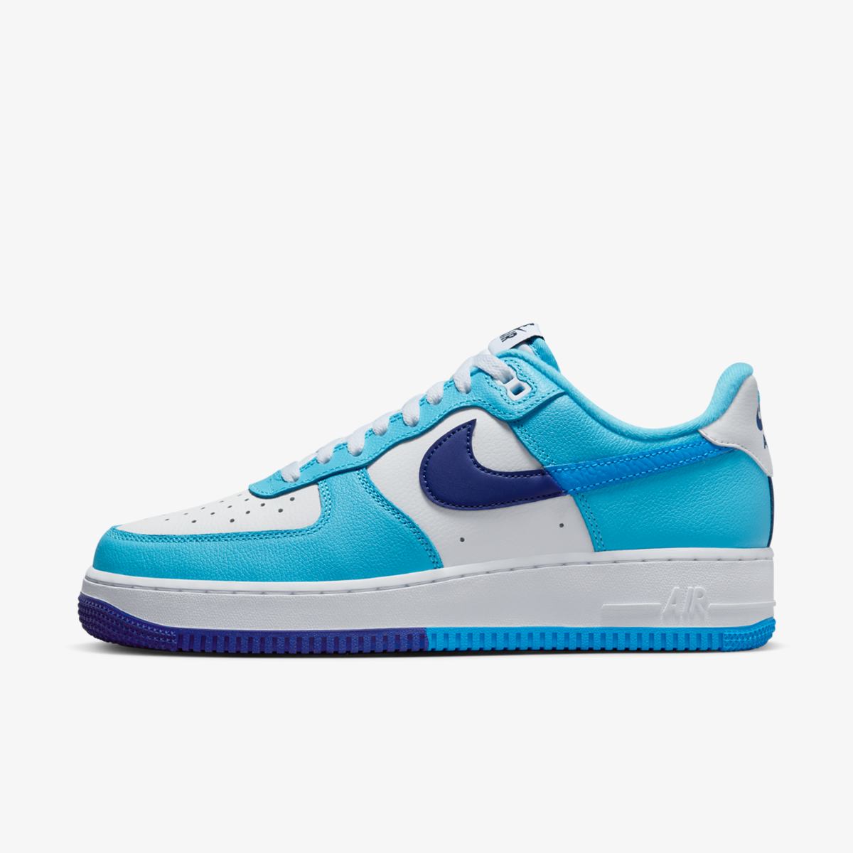 Кросівки чоловічі Nike Air Force 1 Low '07 Lv8 Split Light Photo Blue Deep Royal (DZ2522-100)