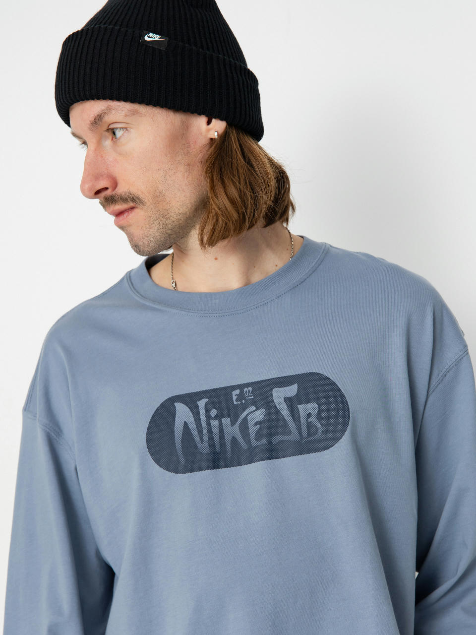 Кофта чоловіча Nike B Tee Ls M90 Brnd Rd (FQ3715-493)