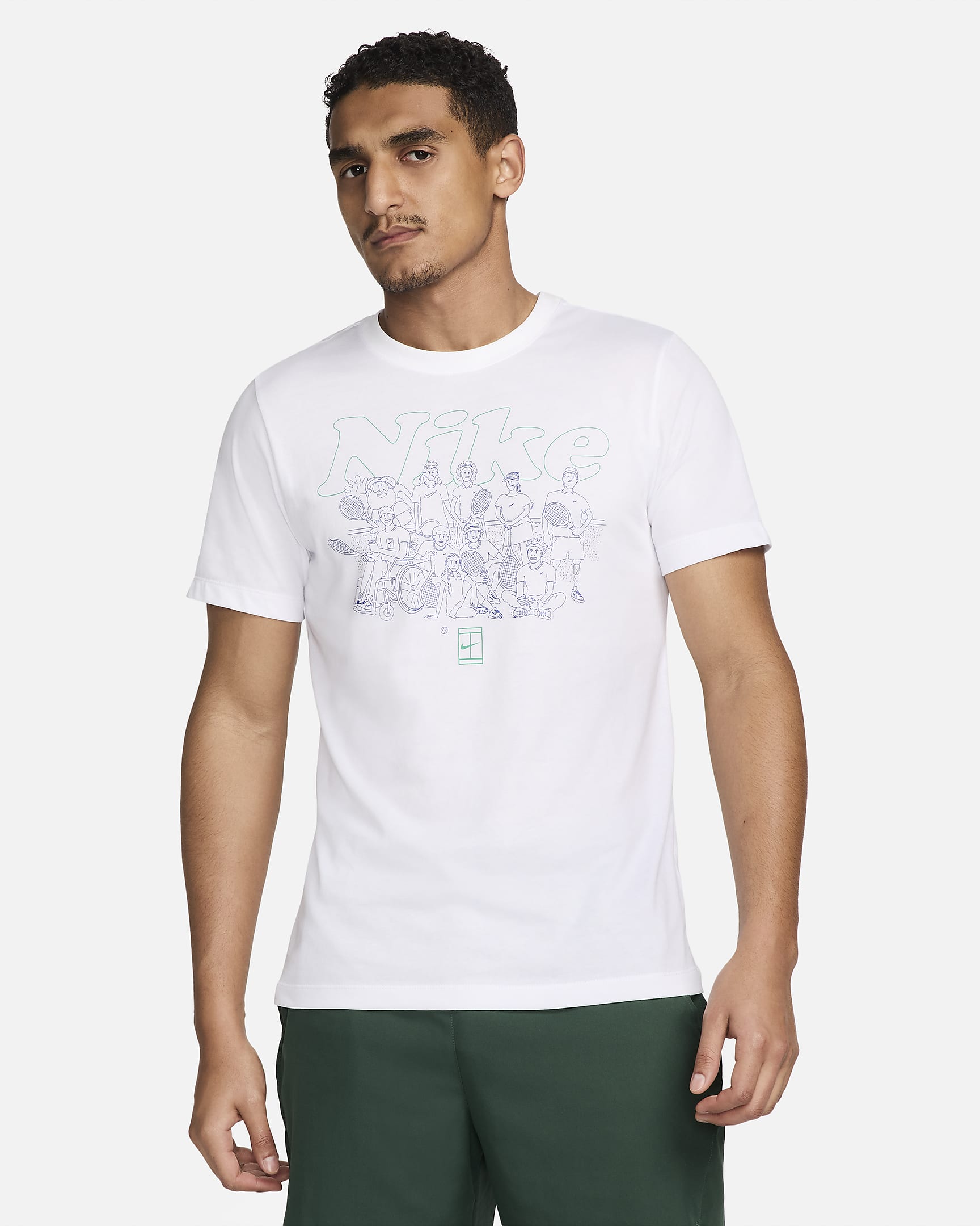 Футболка чоловіча Nike Men's Dri-Fit Tennis (FV8432-100)