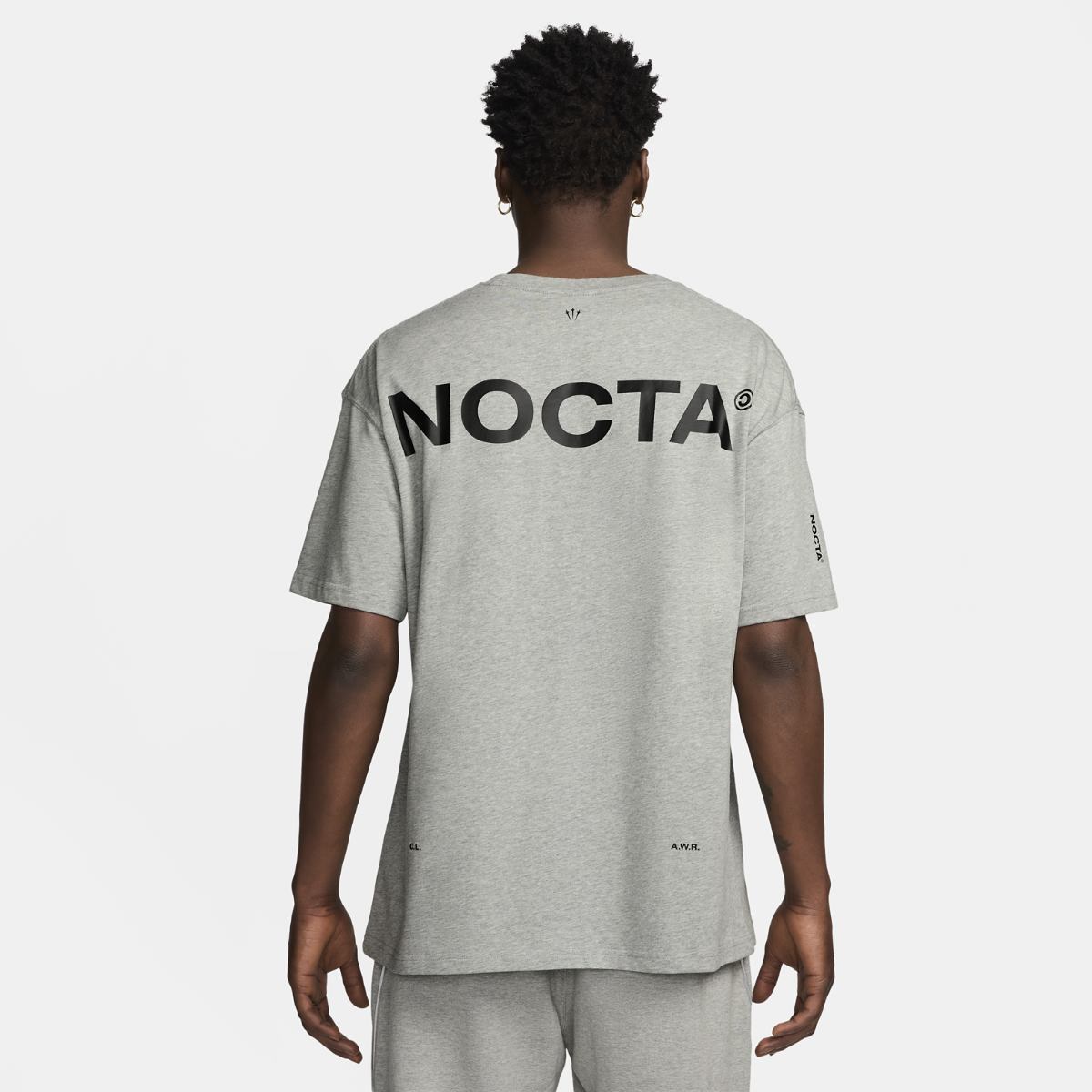 Футболка чоловіча Nike X Nocta Nrg Big Body Cs Tee Dark Grey Heather (FN7663-063)
