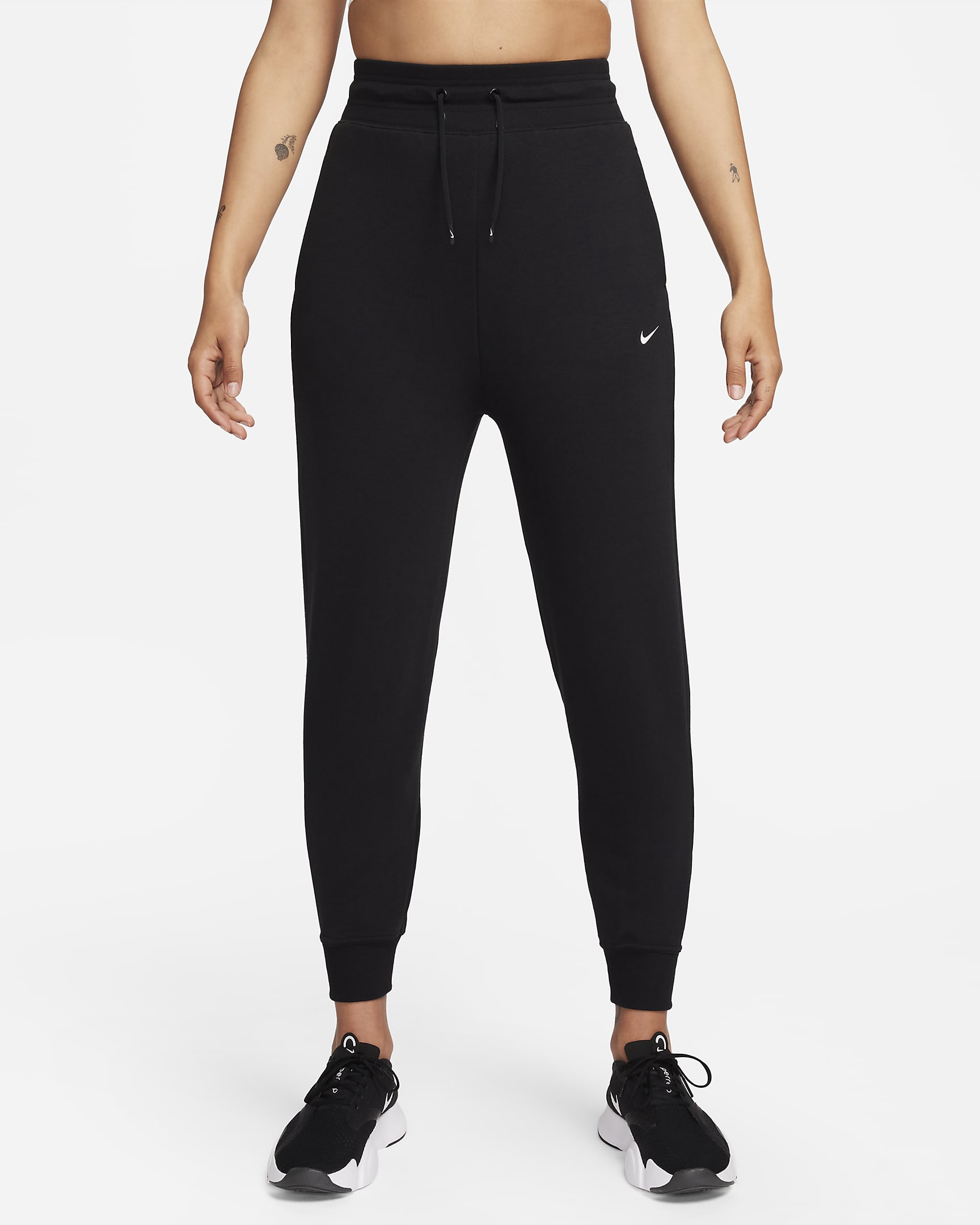 Брюки жіночі Nike Dri-Fit One High-Waisted 7/8 French Terry Joggers (FB5434-010)