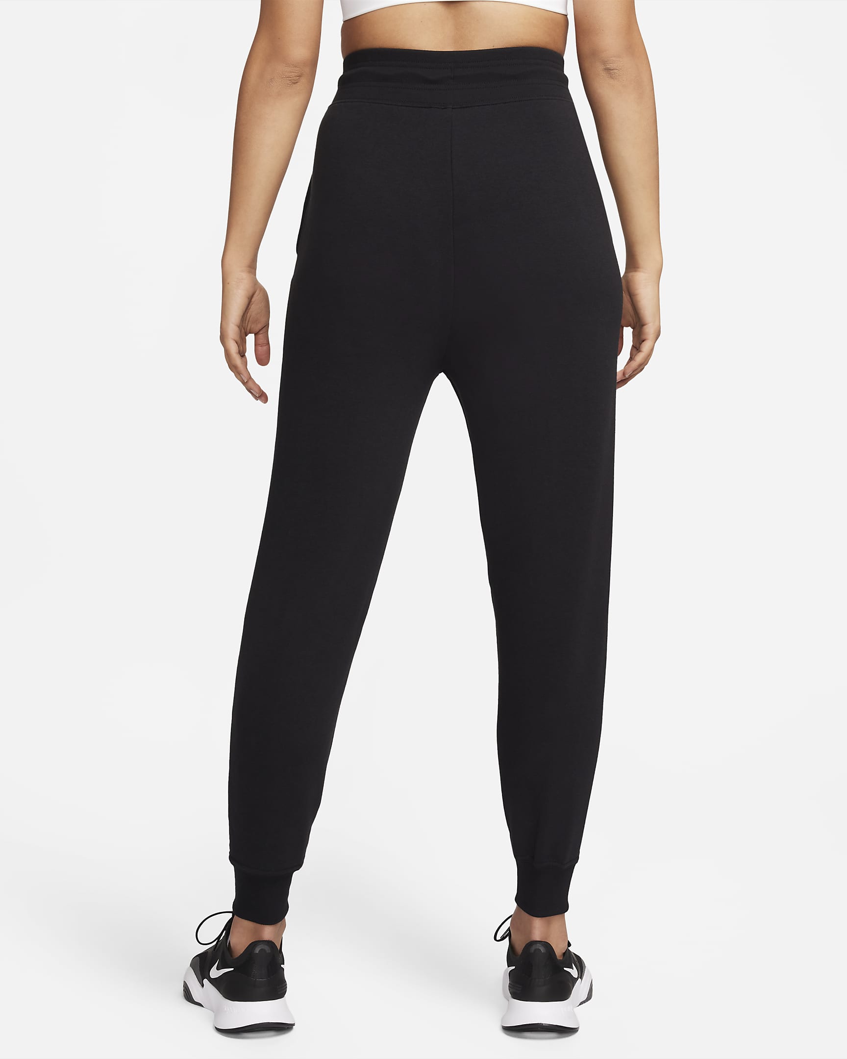 Брюки жіночі Nike Dri-Fit One High-Waisted 7/8 French Terry Joggers (FB5434-010)